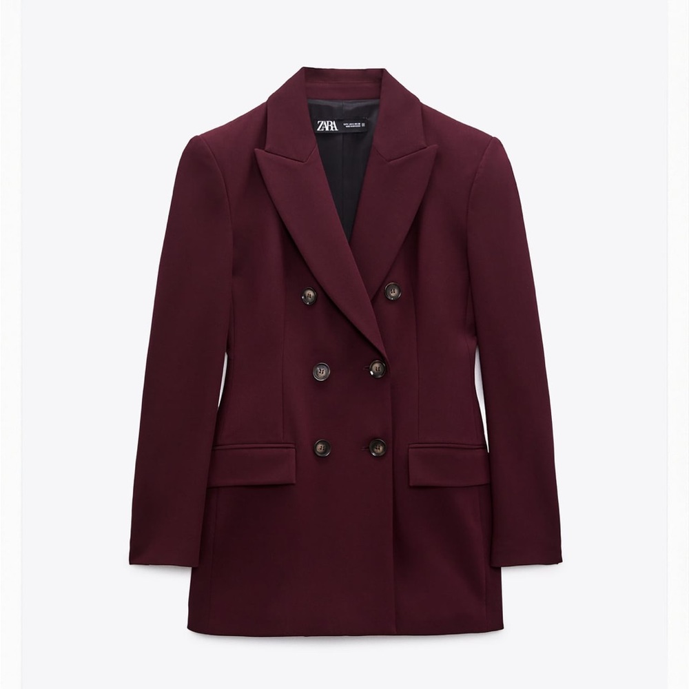 tailored double breasted blazer - “eggplant” 🍆